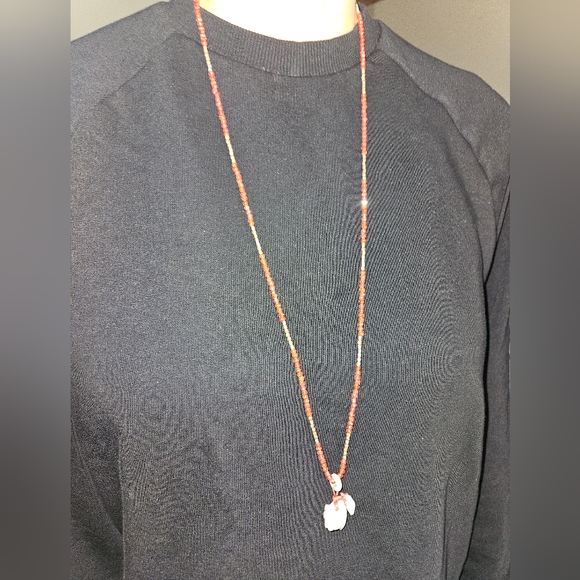 RED FIRE OPAL STONES W/ WHITE JADE THAT LAY, WOWZA. 925 CLASP. GORGEOUS. PICS 📸 - Picture 2 of 4